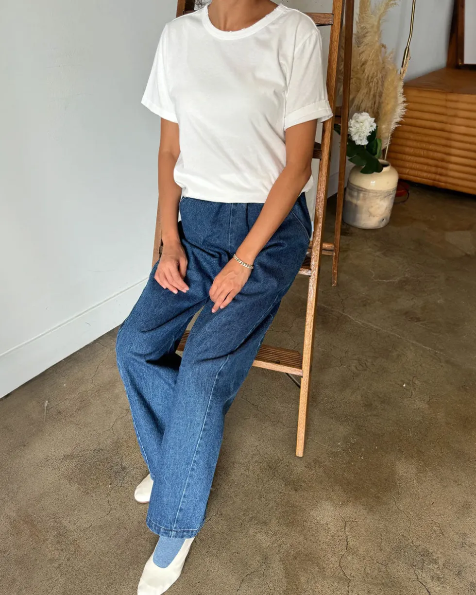 Organic Cotton Vintage Boy Tee - White