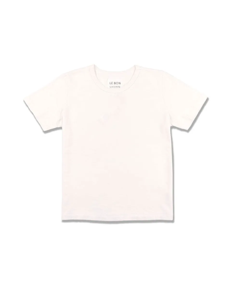 Organic Cotton Vintage Boy Tee - White