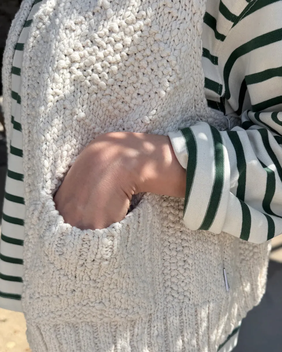 Papa Cotton Vest - Naturel