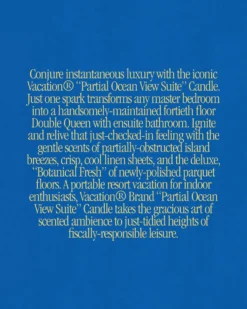 Partial Ocean View Suite Candle