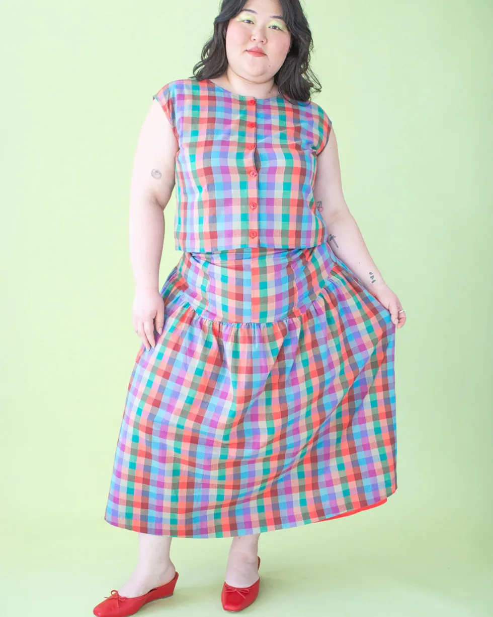 Penny Skirt - Colorburst Plaid