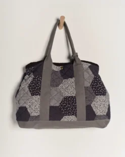 Pippa Patchwork Tote - Blue Combo