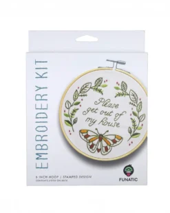 Please Get Out Of My House Embroidery Kit