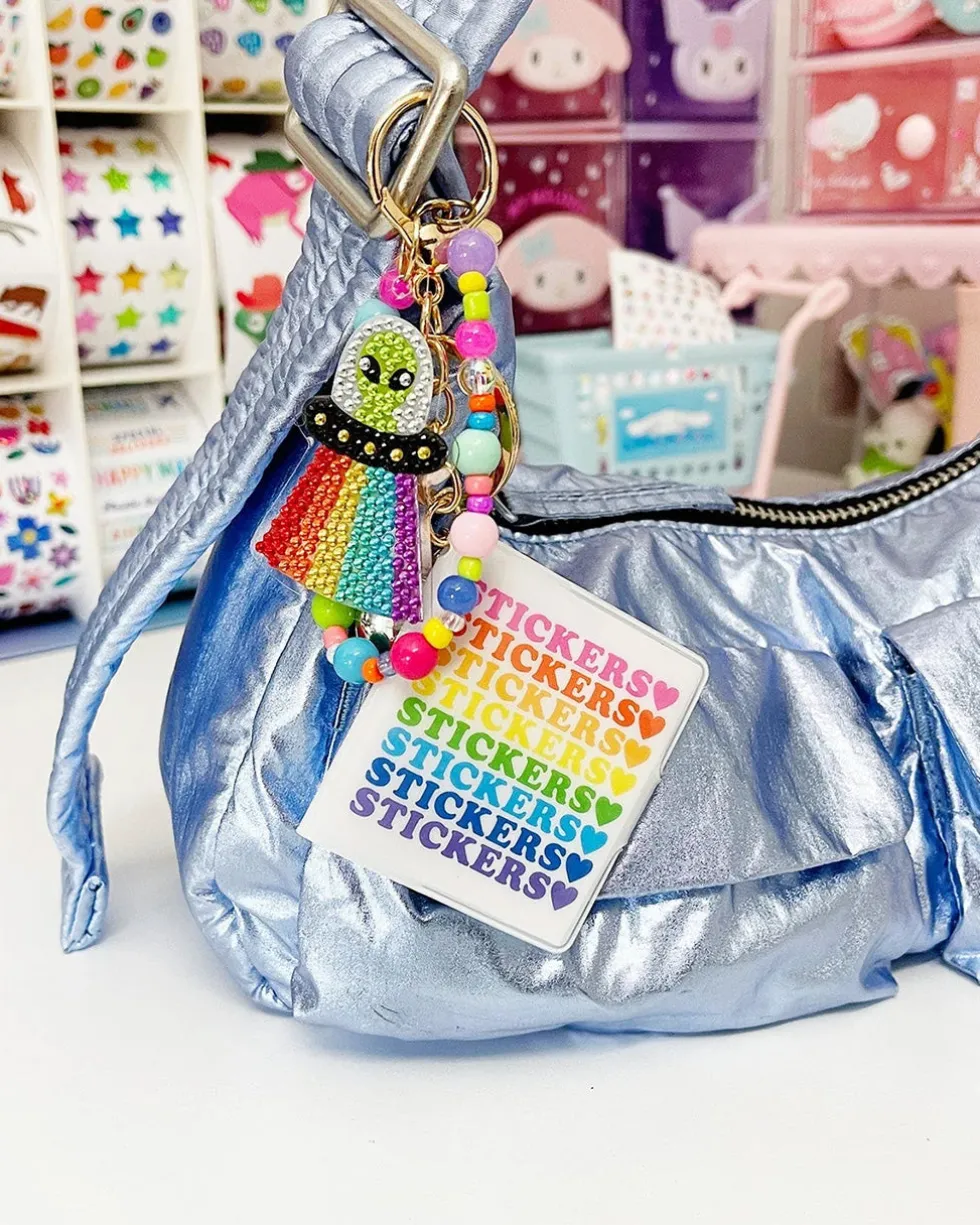 Pocket Full Of Stickers Stickerbook Keychain
