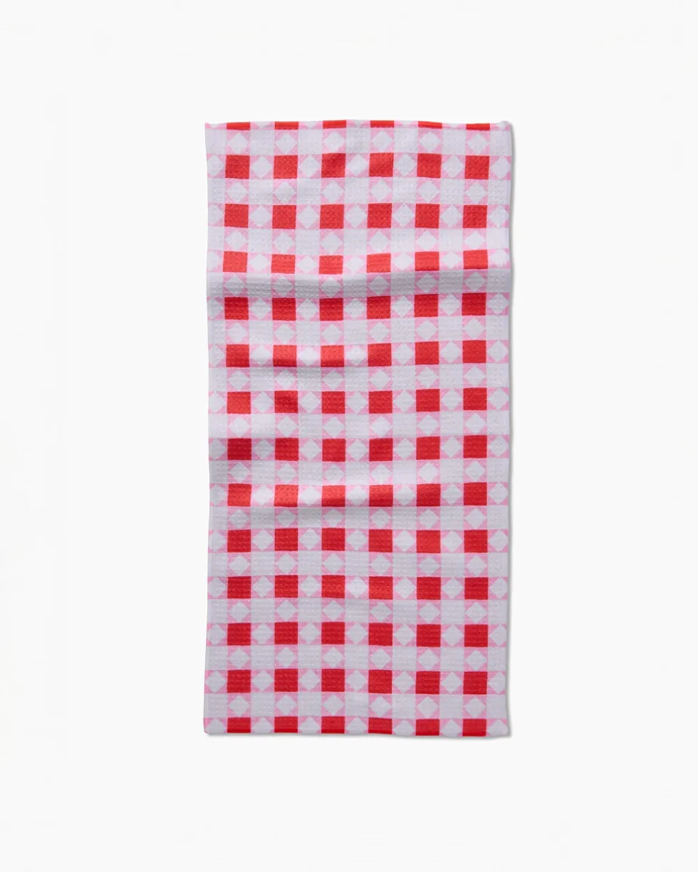 Quilt Block Pink Andred Bar Towel