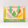 Rattan Market Bag - Fruit Tiles