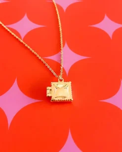 Ravioli Locket Necklace