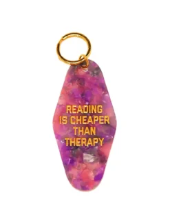 Reading Is Cheaper Than Therapy Keychain