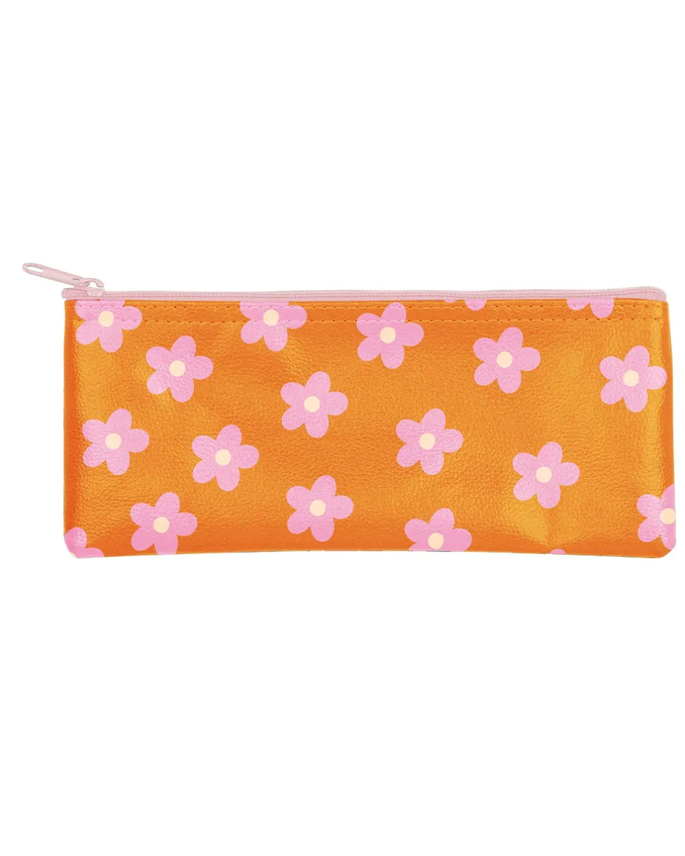 Red Daisy Dot Pixie Pouch