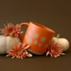 Retro Ceramic Mug - Pinwheel Flowers