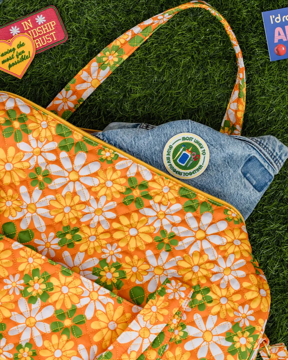 Retro Floral Duffel Bag