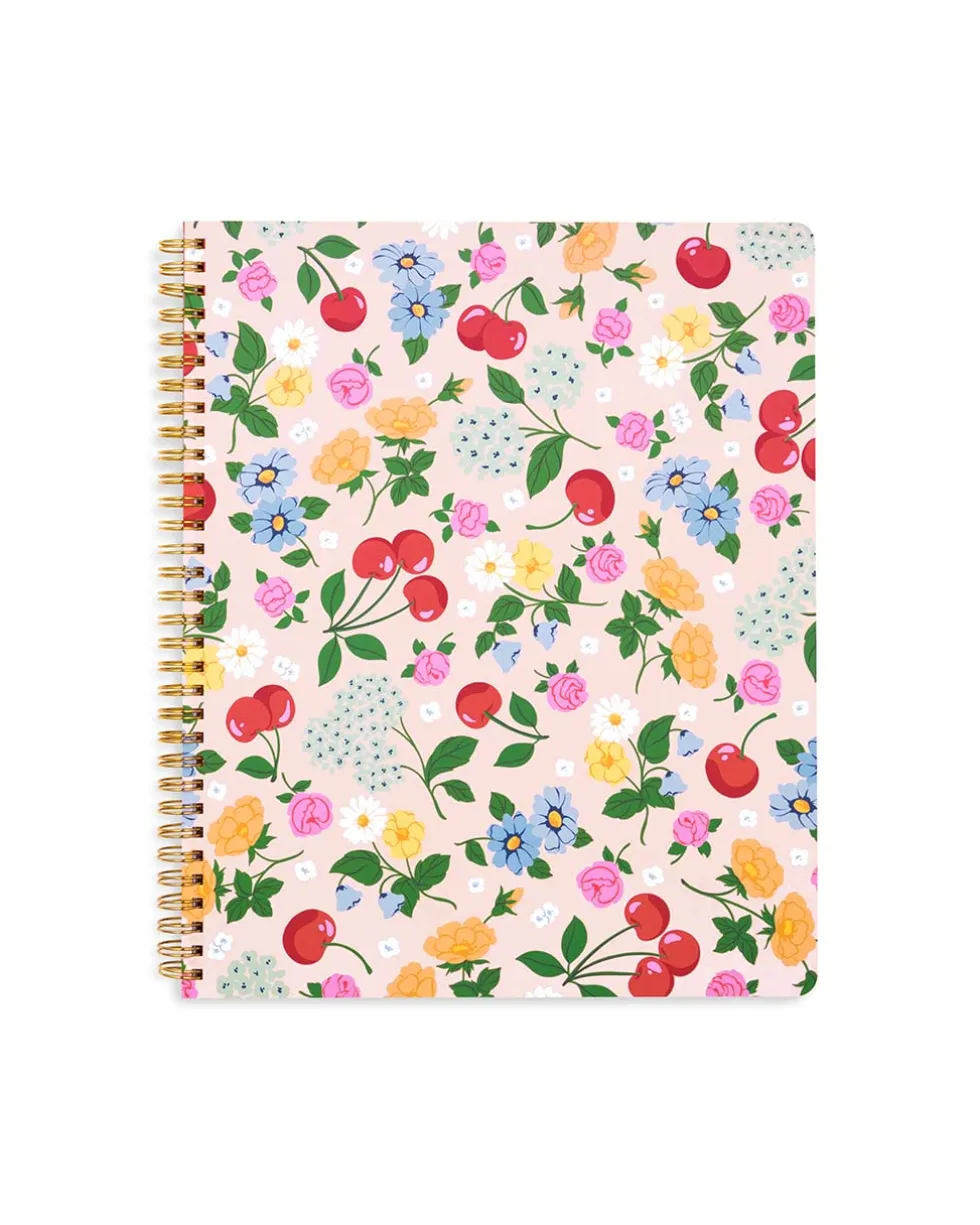 Rough Draft Large Notebook - Flowers and Fruit