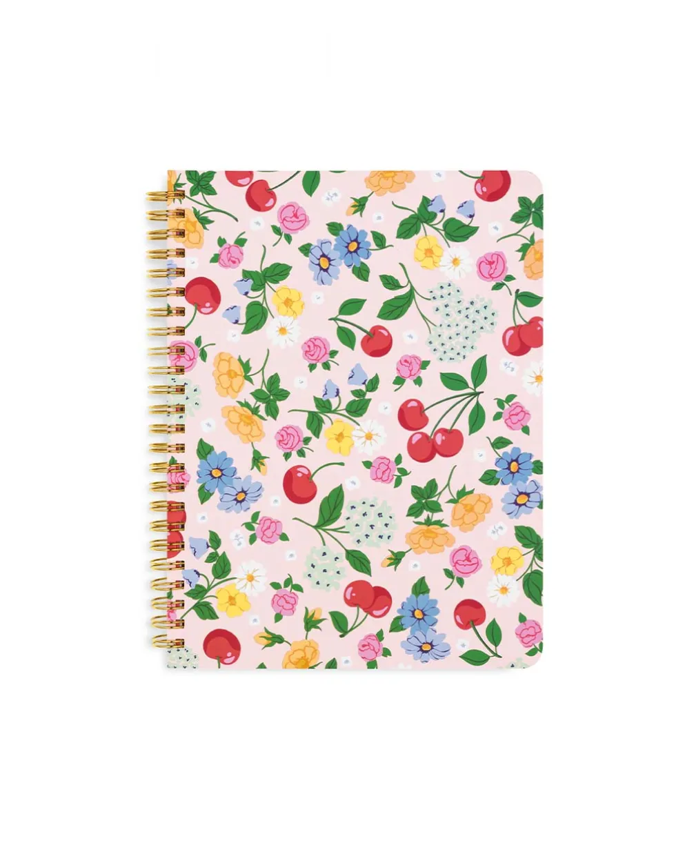 Rough Draft Mini Notebook - Flowers and Fruit