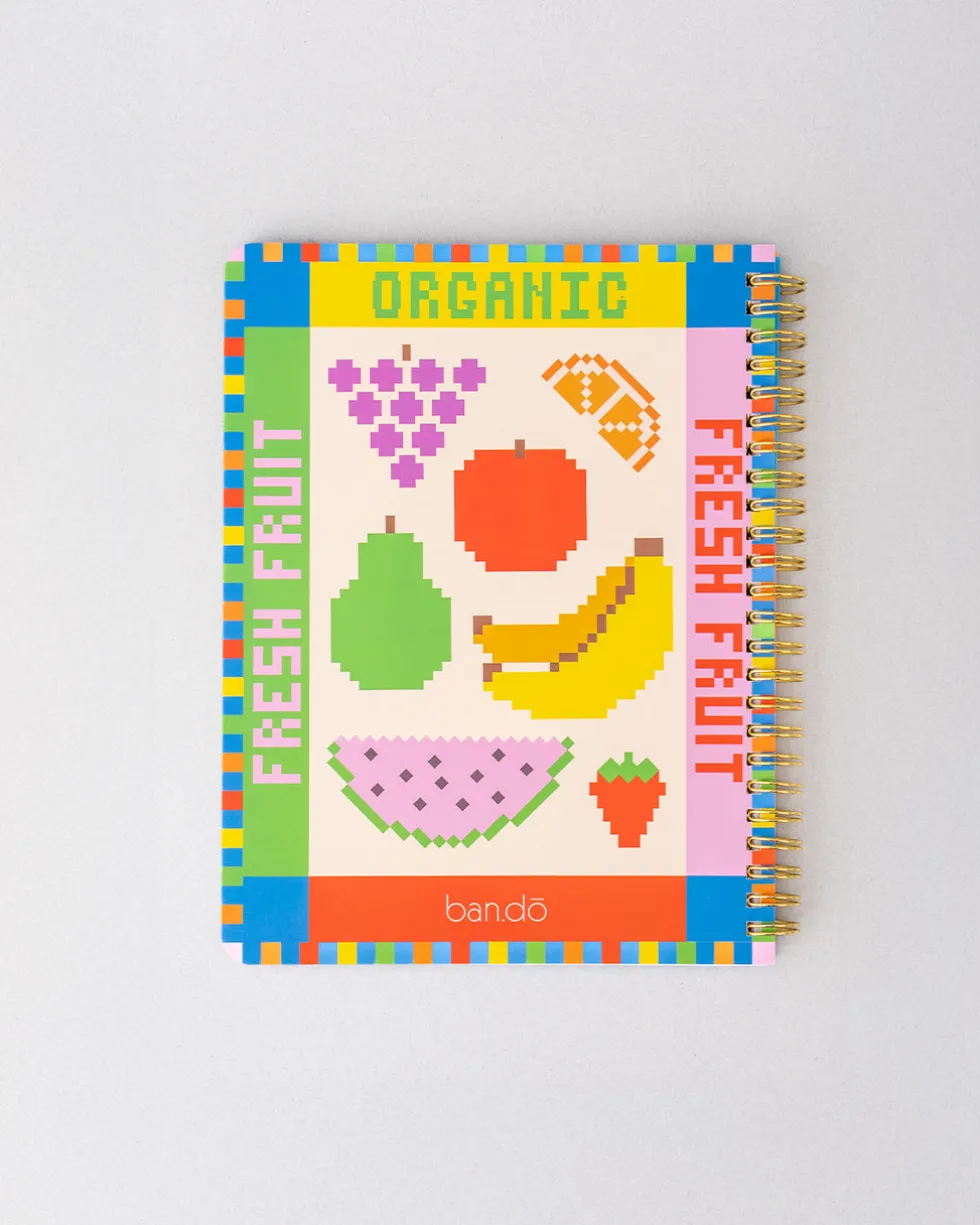 Rough Draft Mini Notebook - Fruit Tiles