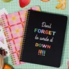 Rough Draft Mini Notebook - Pink Plaid