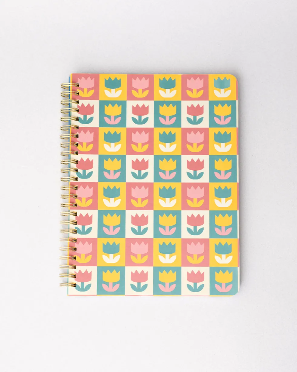 Rough Draft Mini Notebook - Tulips
