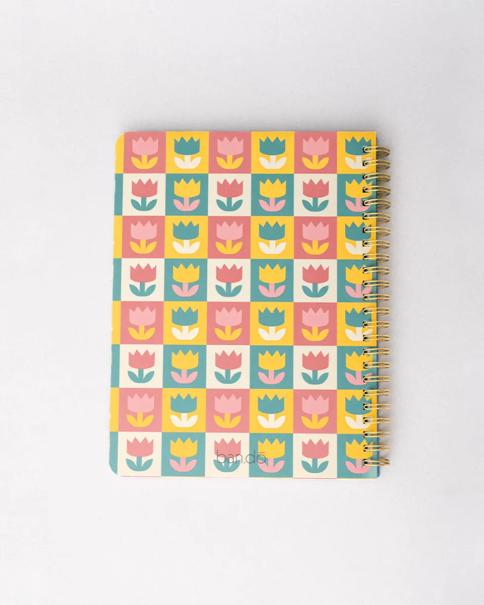 Rough Draft Mini Notebook - Tulips