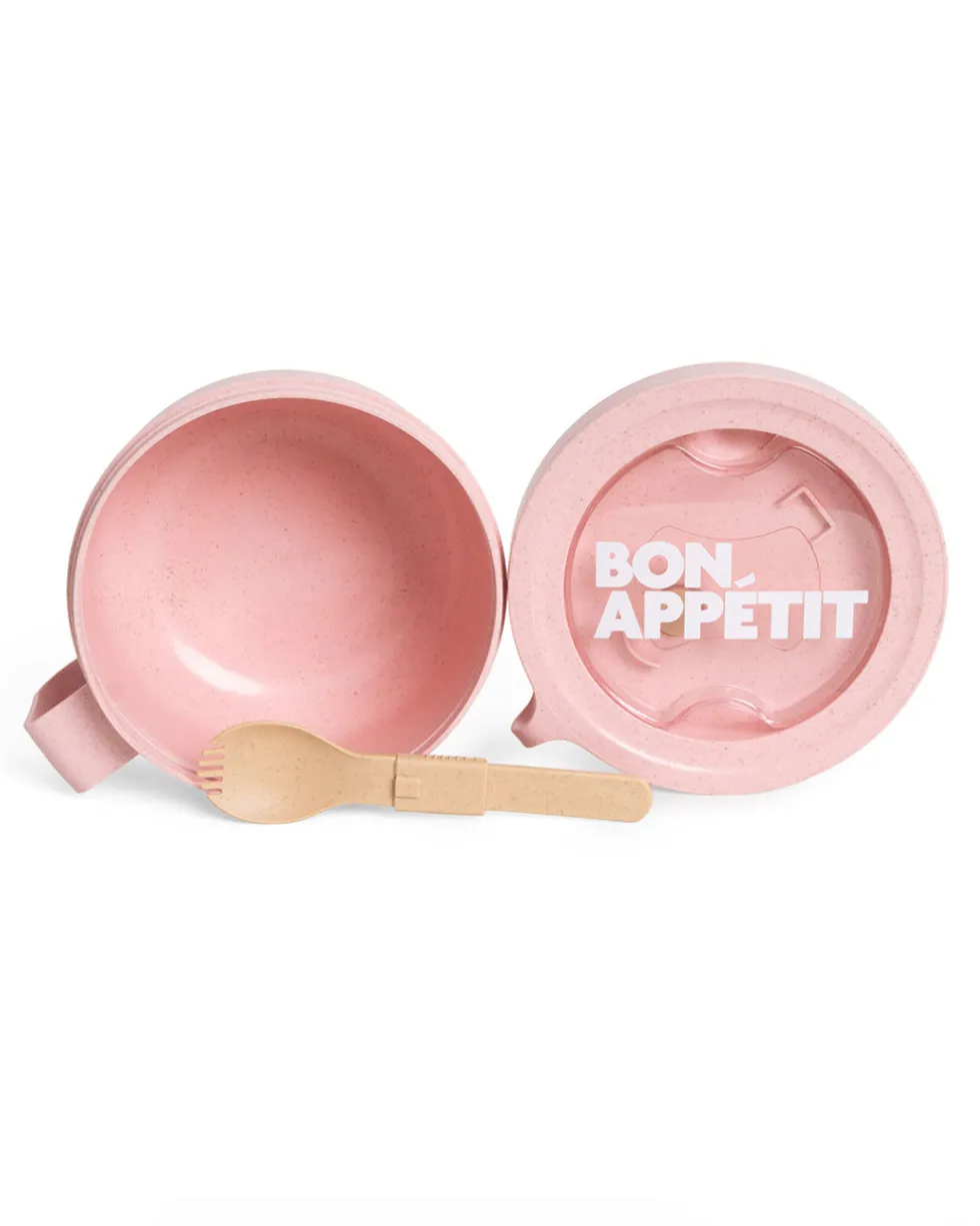 Round Bon Appetit Lunch Box - Pink