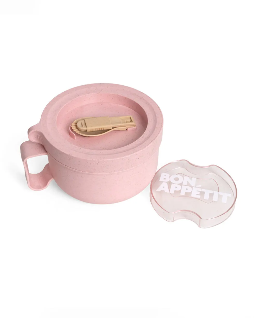 Round Bon Appetit Lunch Box - Pink