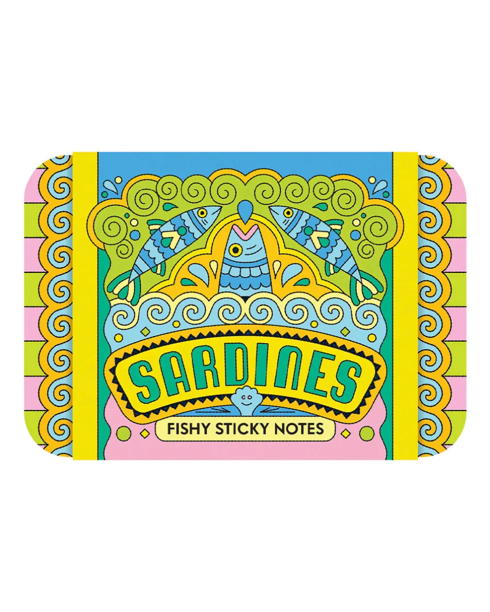 Sardines Fishy Sticky Notes