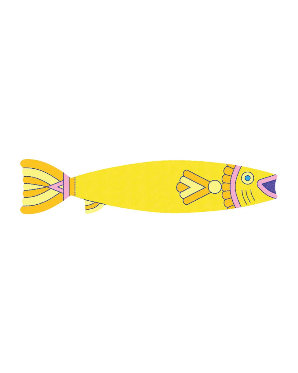 Sardines Fishy Sticky Notes