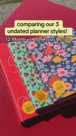Semi Concealed Weekly Undated Planner - Ready for Anything