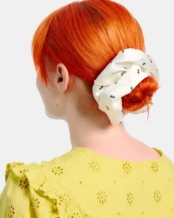 Silk Tie Scrunchie - Ants