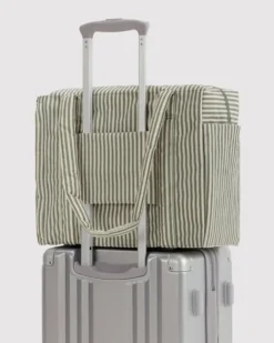 Small Cloud Carry-On Bag - Sage Stripe