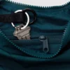 Small Nylon Crescent Bag w/ Key Leash - Deep Sea