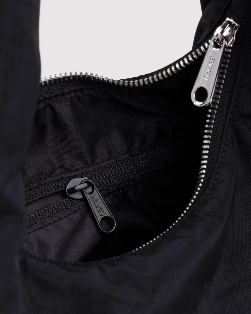 Small Nylon Meringue Bag - Black