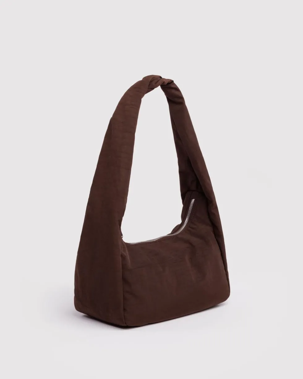 Small Nylon Meringue Bag - Coffee