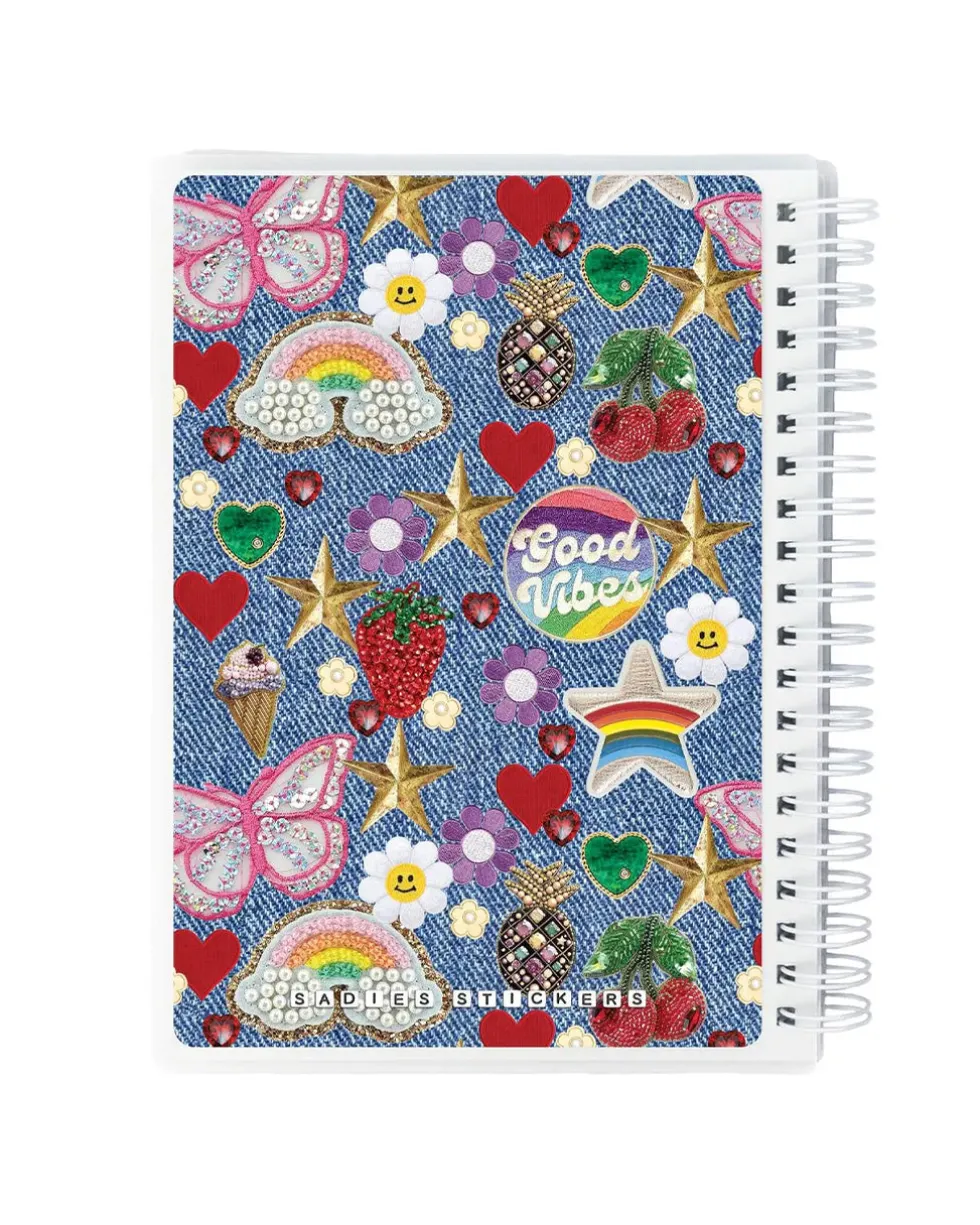 Sticker Book - Denim Patches