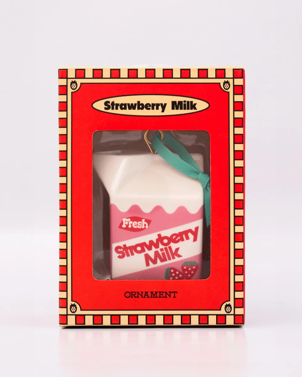 Strawberry Milk Ornament