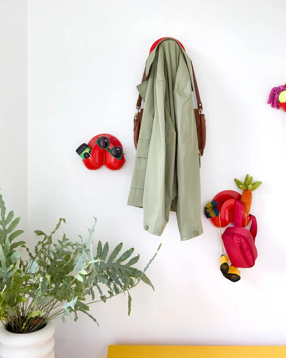 Swell Mini Wall Organizer - Red Orange