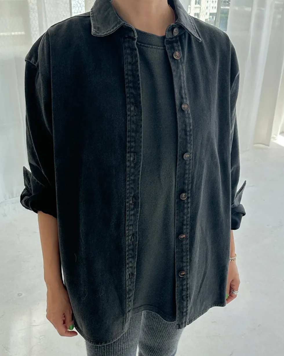 Theo Jacket - Black Denim