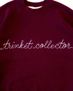 Trinket Collector Chainstitch Sweatshirt - Burgundy