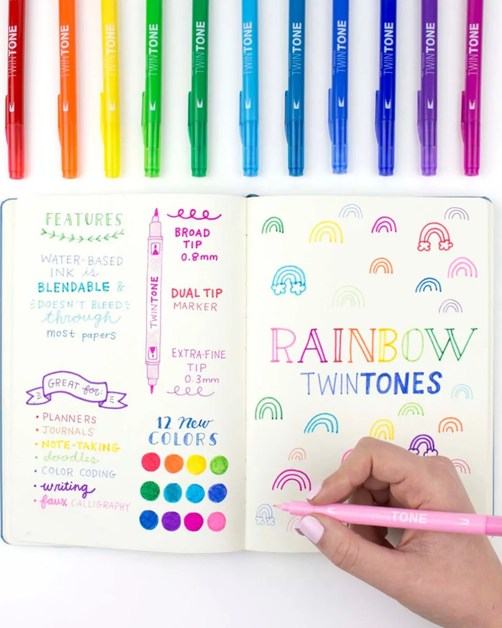 Twintone Marker Set: Rainbow