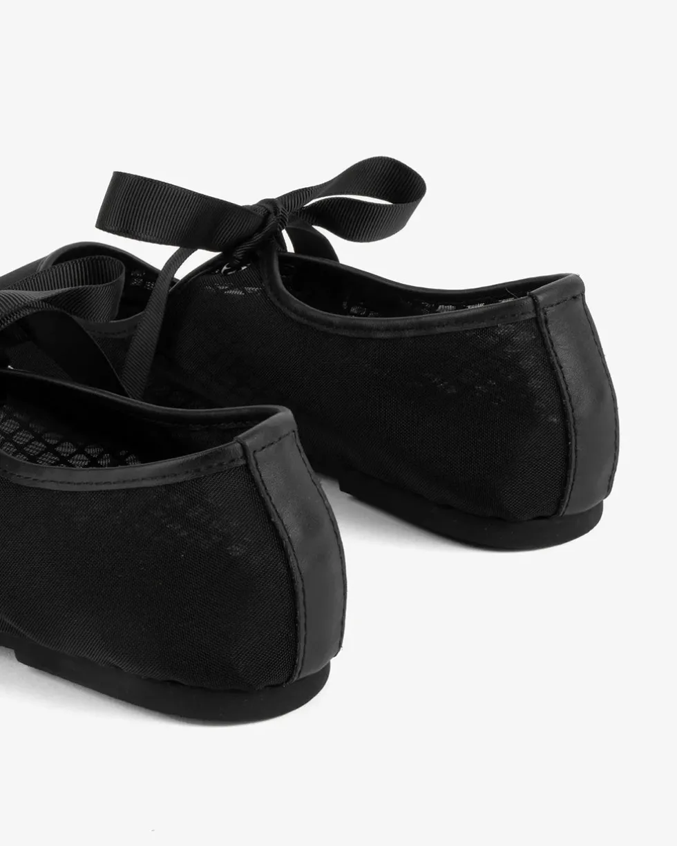 Valley Mesh Ballet Flat - Black