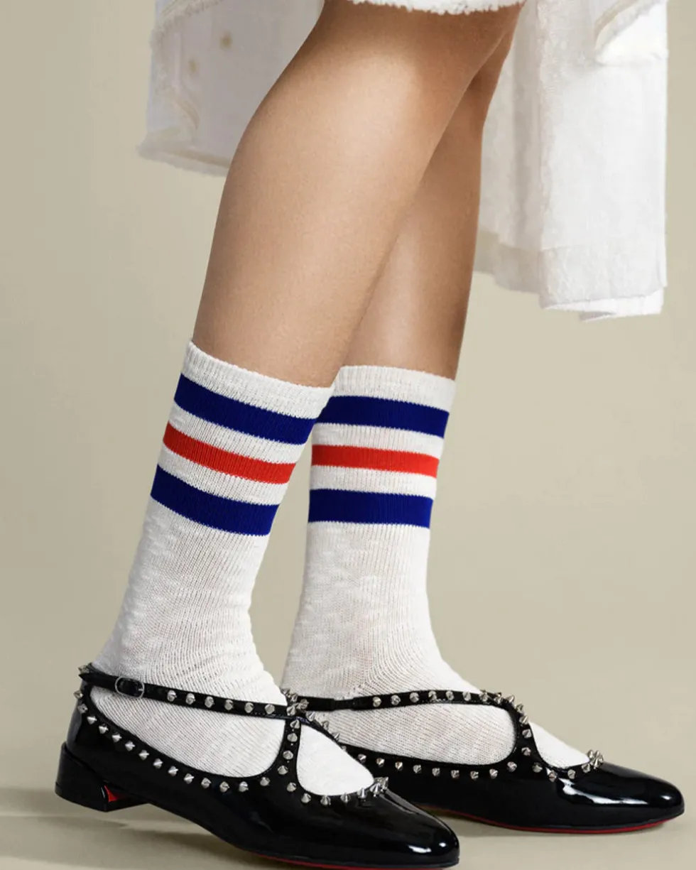 Varsity Slub Crew Socks