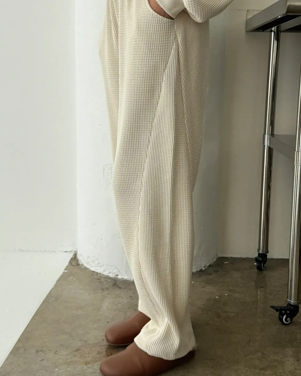 Waffle Lo Pants - Naturel