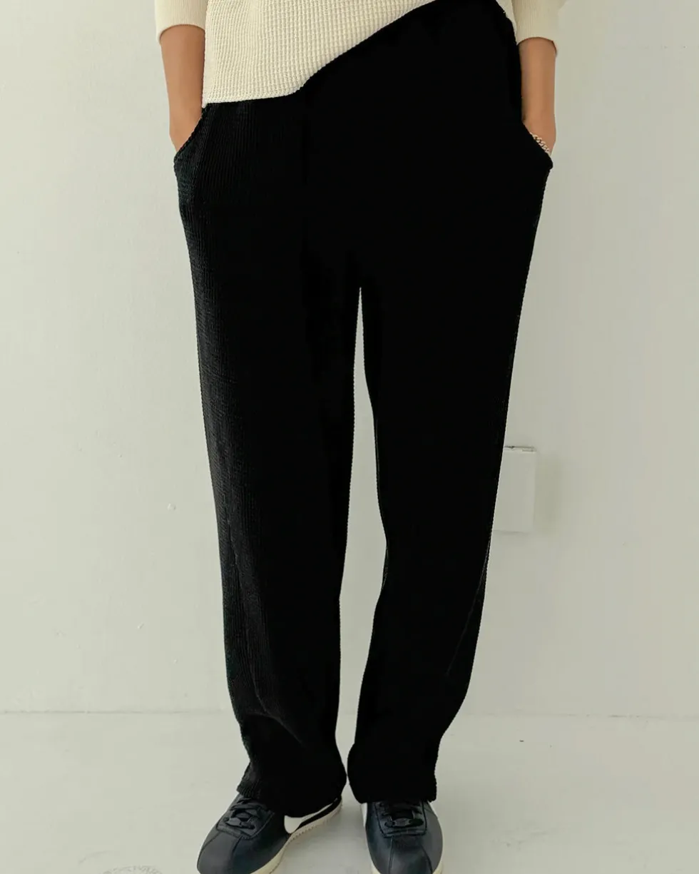 Waffle Lo Pants - True Black
