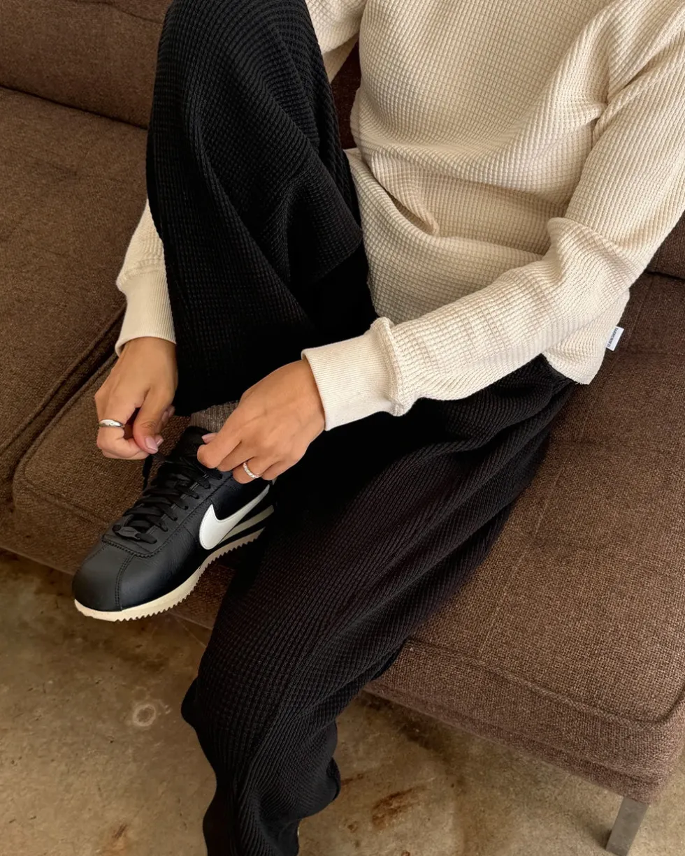Waffle Lo Pants - True Black