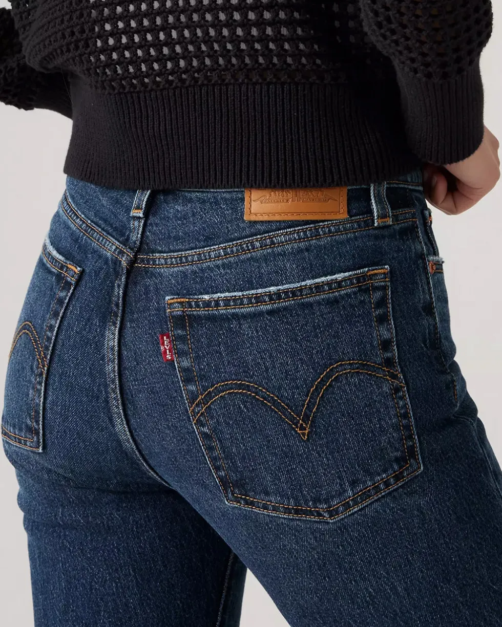 Wedgie Straight Jeans - Indifferent Indigo