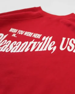 Wish You Were Here In Pleasantville Sweatshirt - Red